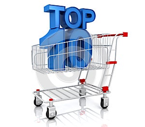 Top ten in shopping cart