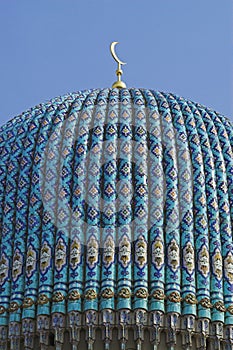 Top of tiled dome