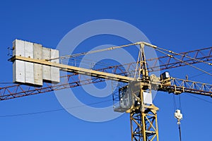 Top of tower crane