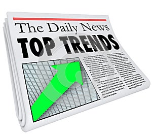 Top Trends Newspaper Headline Story Article Report Popular Products