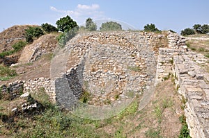 Top of Troia VI Citadel Fortification Wall - Troy, Hisarlik, Canakkale Province, Turkey