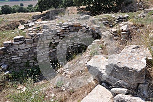 Top of Troia VI Citadel Fortification Wall - Troy, Hisarlik, Canakkale Province, Turkey