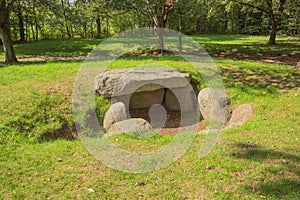 On top of the tumulus of Dolmen D13