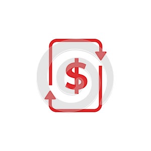 Top Up digital money balance app logo design