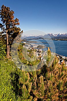 Top view of Alesund city in Norway