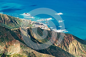 Top view on Almaciga village, Tenerife photo