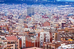 Top view of Barcelona