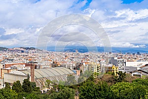 Top view of Barcelona Spain