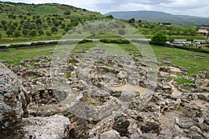 Top view of Barumini Nuraghe