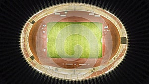 Football field of Gelora Bung Karno stadium photo