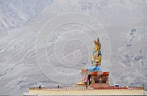Top view of, the Big Maitreya Buddha statue
