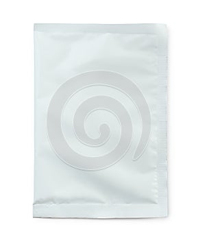 Top view of blank food sachet