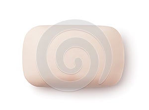 Top view of blank soap bar