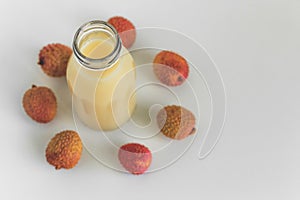 Bottle lychee smoothie
