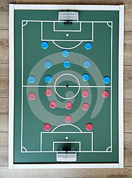 Top view of Brazilian Button Soccer Toy photo