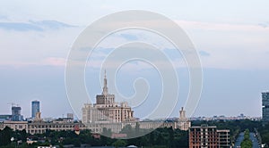 Top view of Bucharest