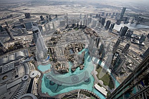 Top View from Burj Khalifa Dubai