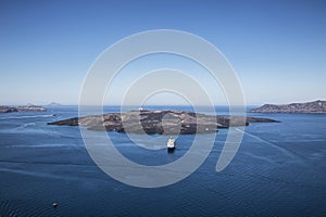 Top view of the Caldera from Santorini