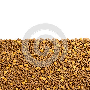 Top view of cat food background texture