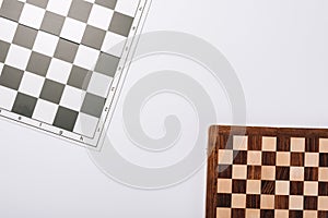 Top view of checkerboards i