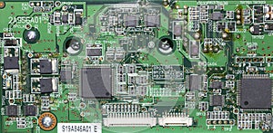 Top view of Circuit board background