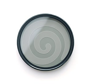 Top view of circular polarizing filter photo