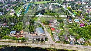 Top view of the city of Aleksandrov