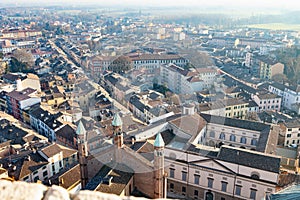 Top view of the city of Cremona, Lombardy - Italy