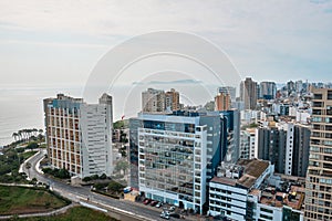 Top view of the city. Lima, Peru