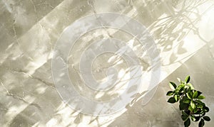 Top view of a clean light marble countertop