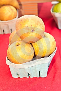 Four, ripe pears for sale photo