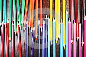 Colorful pencils background