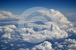 Top view of a clouds