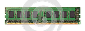 Top view of computer RAM module