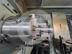 top view of a conventional lathe