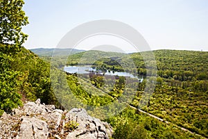 Top view of the DoberdÃÂ² lake