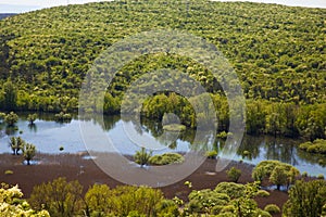 Top view of the DoberdÃÂ² lake