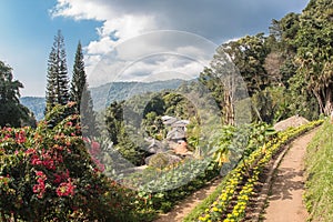 Top view of Doi Pui Mong Hill Tribe Village, Chiang Mai, Northern Thailand