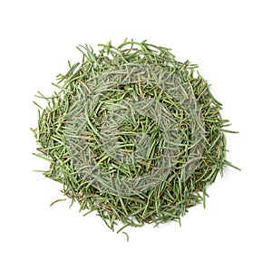 Top view of dried rosemary