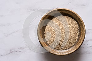 Dry Yeast in a Bowl