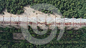 Top view of Duga, radar system near Chernobyl