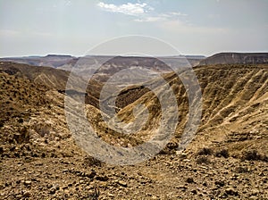 Top view of Ein Ovdat next to Sde Boker. Israel Summer travel photo