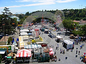 Top View of the Fairgrounds, Los Angeles County Fair, Fairplex, Pomona, California