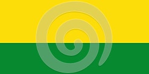 Top view of flag Cienaga, Magdalena Colombia. Colombian patriot and travel concept. no flagpole. Plane design, layout. Flag photo