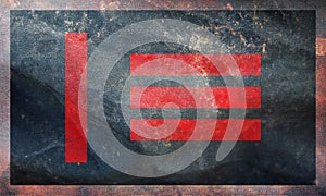 Top view of flag of Master Slave Pride. Plane design, layout. Flag background