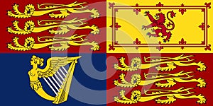 De bandera de real de unido reino . bandera de unido reino de El gran Bretana inglaterra. mástil. avión 