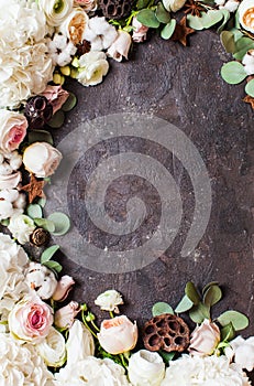 White flowers border