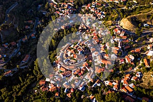 Top view of Foini village and surroundings