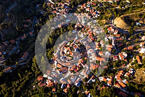Top view of Foini village and surroundings photo
