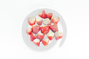 Top view Fruit, Fresh strawberry